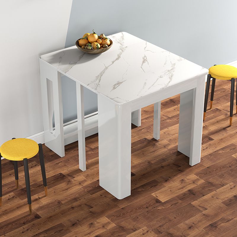 Contemporary Dining Table Rectangle Folding Dining Site Table,19.7"L x 31.5"W x 29.5"H Clearhalo ' dining_table' 'Dining Tables & Seating' 'Dining Tables' 'furn' 'furn_dining_table' 'Furniture' 'furniture_dining_table' 'Kitchen & Dining Furniture' 'kitchen&dining_furn' 'kitchen' 'kitchen_dining_table' 1200x1200_d58f322a-e26c-4f04-be20-0bf56cc04081