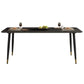 Modern Rectangle Stone Dining Table 1/2/7 Pieces Dining Set for Dining Room