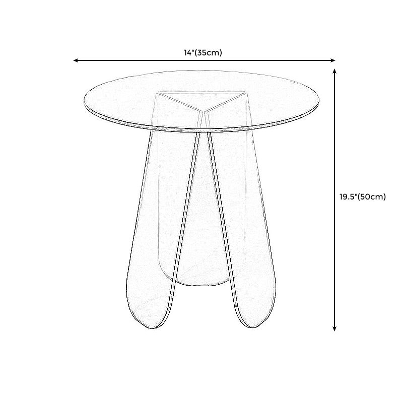 Light Luxury Gradient Colorful Coffee Table Round Oval Acrylic Coffee Table Clearhalo 'Coffee & Accent Tables' 'Coffee Tables' 'coffee_tables' 'furn' 'furn_coffee_tables' 'Furniture' 'Living Room Furniture' 1200x1200_d5912d2d-ce93-4834-95b3-1426a8c6b122