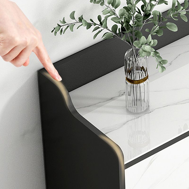 Sideboard di pietra contemporanea 1 cassetto cassettiera con ripiani regolabili