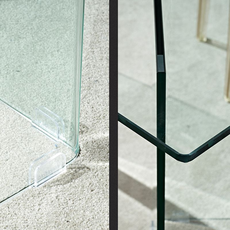 Rectangle Double Pedestal Home Furniture Clear Glass Dining Room Collection Clearhalo ' dining_table' 'Dining Tables & Seating' 'Dining Tables' 'furn' 'furn_dining_table' 'Furniture' 'furniture_dining_table' 'Kitchen & Dining Furniture' 'kitchen&dining_furn' 'kitchen' 'kitchen_dining_table' 1200x1200_d59379fd-1b85-4439-a040-7f560d84c81f