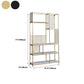 Contemporary Metal Vertical Book Shelf Open Shelf Bookcase For Office