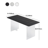 Stone Top Dining Table Rectangle Contemporary Dining Table with Double Pedestal Base Clearhalo ' dining_table' 'Dining Tables & Seating' 'Dining Tables' 'furn' 'furn_dining_table' 'Furniture' 'furniture_dining_table' 'Kitchen & Dining Furniture' 'kitchen&dining_furn' 'kitchen' 'kitchen_dining_table' 1200x1200_d5949763-87a6-4b52-8a1f-fb3c81d52ab8