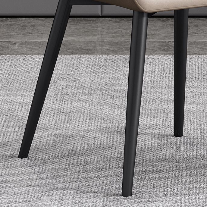 Contemporary Metal Dining Arm Chairs Wingback Parsons Chair for Home Use (Set of 2) Clearhalo ' kitchen&dining_furn' 'Dining Chairs' 'Dining Tables & Seating' 'dining_chair' 'furn' 'furn_dining_chair' 'Furniture' 'furniture_dining_chair' 'Kitchen & Dining Furniture' 'kitchen' 1200x1200_d598ae1e-261d-4622-ba17-375d57c23e28