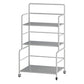 Etagere Iron Bookshelf Open Back Modern Bookcase With Rectangular Shelves