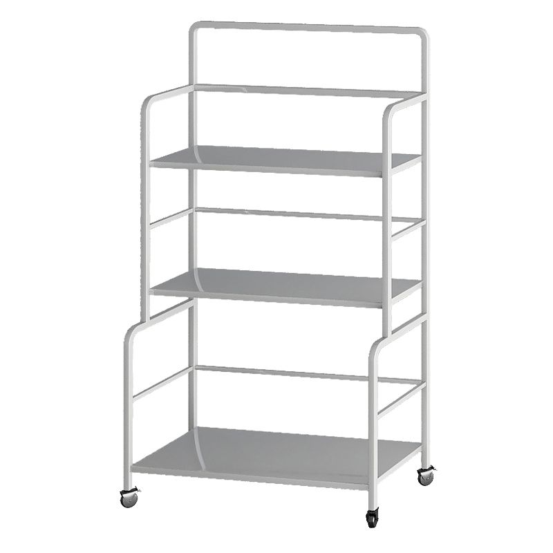 Etagere Iron Bookshelf Open Back Modern Bookcase With Rectangular Shelves