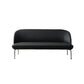 30.3" H Contemporary 2-seater Leather Armless Loveseat for Living Room
