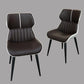 Contemporary Parsons Arm Chairs Leather Curved Dining and Accent Chairs Clearhalo ' kitchen&dining_furn' 'Dining Chairs' 'Dining Tables & Seating' 'dining_chair' 'furn' 'furn_dining_chair' 'Furniture' 'furniture_dining_chair' 'Kitchen & Dining Furniture' 'kitchen' 1200x1200_d599c5e7-1c1c-40a9-a966-4b21a656a52e