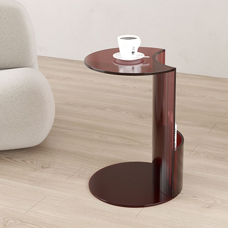 Tavolo da angolo acrilico moderno C End Table per soggiorno
