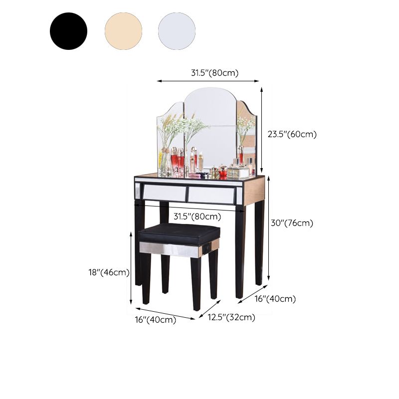 Tavolo da toeletta vanity contemporanei tavolo in legno massiccio scrivania