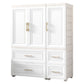 Contemporary White Storage Cabinet Bedroom Plastic Cabinet with Drawers Clearhalo 'Armoires & Wardrobes' 'armoires_wardrobes' 'Bedroom Furniture' 'furn' 'furn_armoires_wardrobes' 'Furniture' 1200x1200_d59c6eae-6655-4400-a5a1-c7707d91aebe