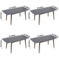 Contemporary Style Home Sintered Stone Dining Table Rectangle Shape Table with 4 Legs Base Clearhalo ' dining_table' 'Dining Tables & Seating' 'Dining Tables' 'furn' 'furn_dining_table' 'Furniture' 'furniture_dining_table' 'Kitchen & Dining Furniture' 'kitchen&dining_furn' 'kitchen' 'kitchen_dining_table' 1200x1200_d59d08ec-1e39-438a-87b7-4cd71cc24dc2