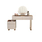 30.7" Height Makeup Table Solid Wood Vanity with Drawers Vanity Stool Clearhalo 'Bedroom Furniture' 'furn' 'furn_makeup_vanities' 'Furniture' 'Makeup Vanities' 'makeup_vanities' 1200x1200_d59d95b9-4e5d-4e82-b3db-519b74eaf121
