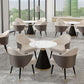 Glam 1/2/5 Pieces Dining Set Round Shape Sintered Stone Dining Table Set Clearhalo 'Dining Room Sets' 'Dining Tables & Seating' 'dining_room_set' 'furn' 'furn_dining_room_set' 'Furniture' 'furniture_dining_room_set' 'Kitchen & Dining Furniture' 1200x1200_d59dc3df-61c3-4484-b287-c5dd6ffda651