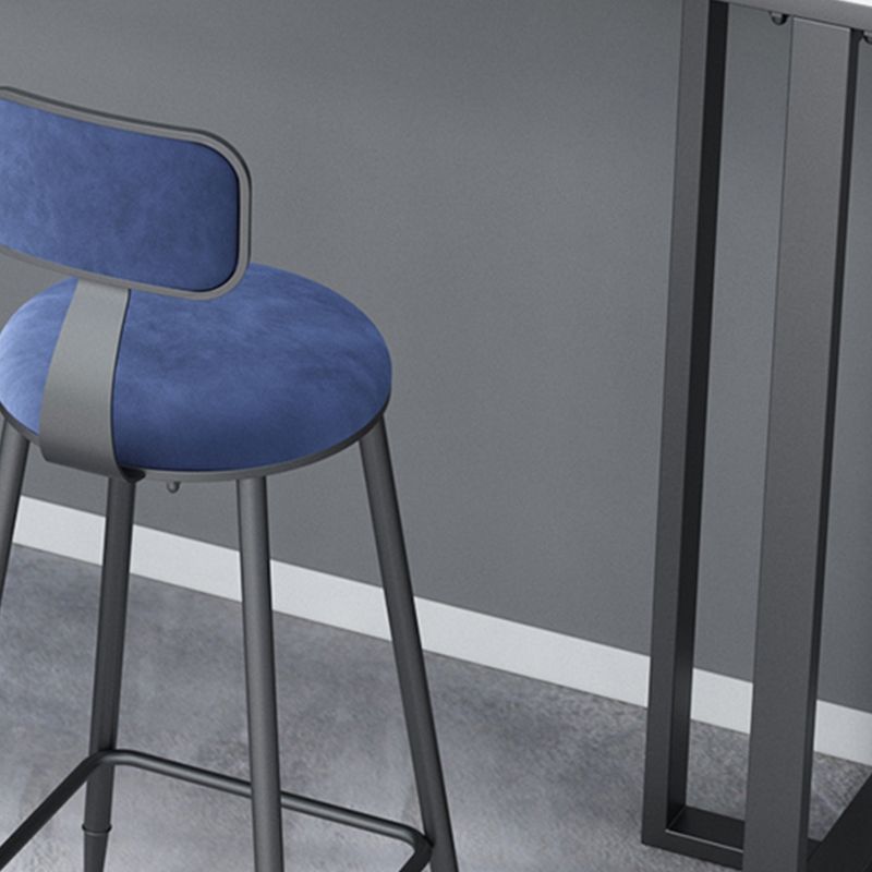 Taburetes de barras de metal taburetes de barra sin brazo con base de metal negro