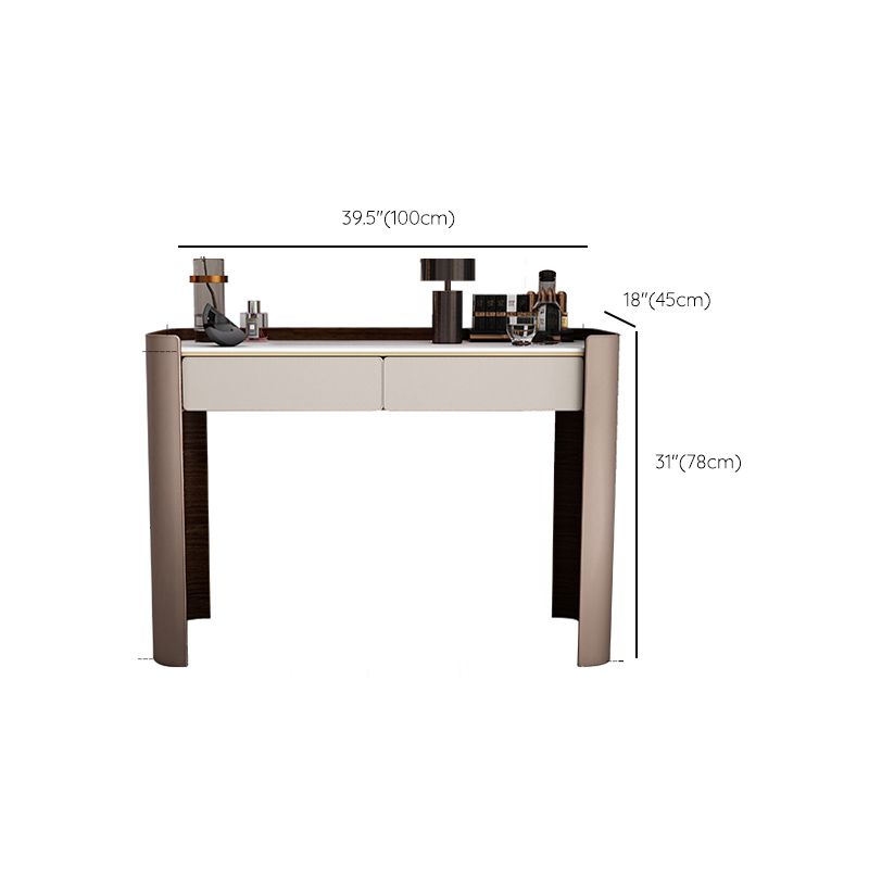 Eigentijds 30.7 "Hoogte Slate Top Table Make -up ijdelheid met laden