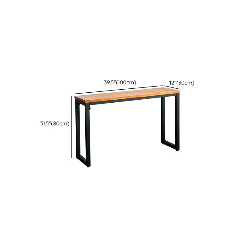 Table de acento de madera moderna de mediados de siglo Mesa de consola rectangular