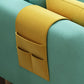 Scandinavian 30.7 " H Faux Leather Square Arm Sofa & Chaise with storage