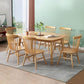 Modern Style Rubberwood Solid Wood Dining Table Rectangle Table with 4 Legs for Dinning Room Clearhalo ' dining_table' 'Dining Tables & Seating' 'Dining Tables' 'furn' 'furn_dining_table' 'Furniture' 'furniture_dining_table' 'Kitchen & Dining Furniture' 'kitchen&dining_furn' 'kitchen' 'kitchen_dining_table' 1200x1200_d5a5825f-8694-4f58-a1c8-0ea7bbfc7cd8