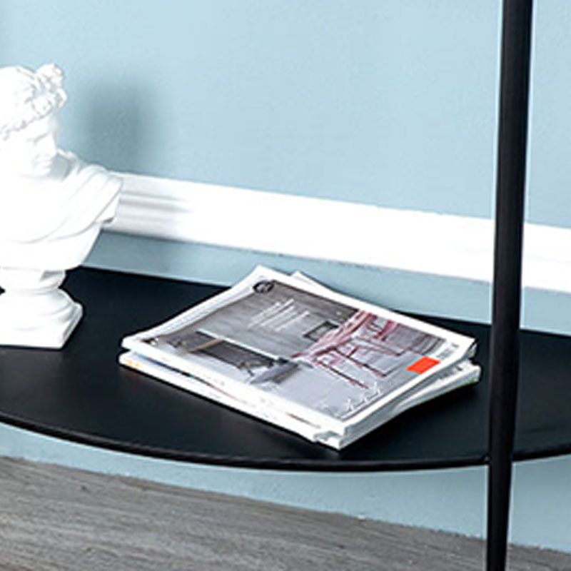 Tavolino console in marmo glam mezza luna 4 gambe accento tavolo per hall