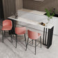 Contemporary Rectangle Bar Table Sintered Stone Dining Table for Kitchen Clearhalo 'Bar Furniture' 'Bar Tables' 'bar_tables' 'furn' 'furn_bar_tables' 'Furniture' 'furniture_bar_tables' 'Kitchen & Dining Furniture' 1200x1200_d5a6b49b-f3f9-4ae9-8baa-a409679f1495