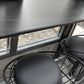 Sintered Stone Bistro Bar Table Footrest Metal Base Bar Table for Living Room