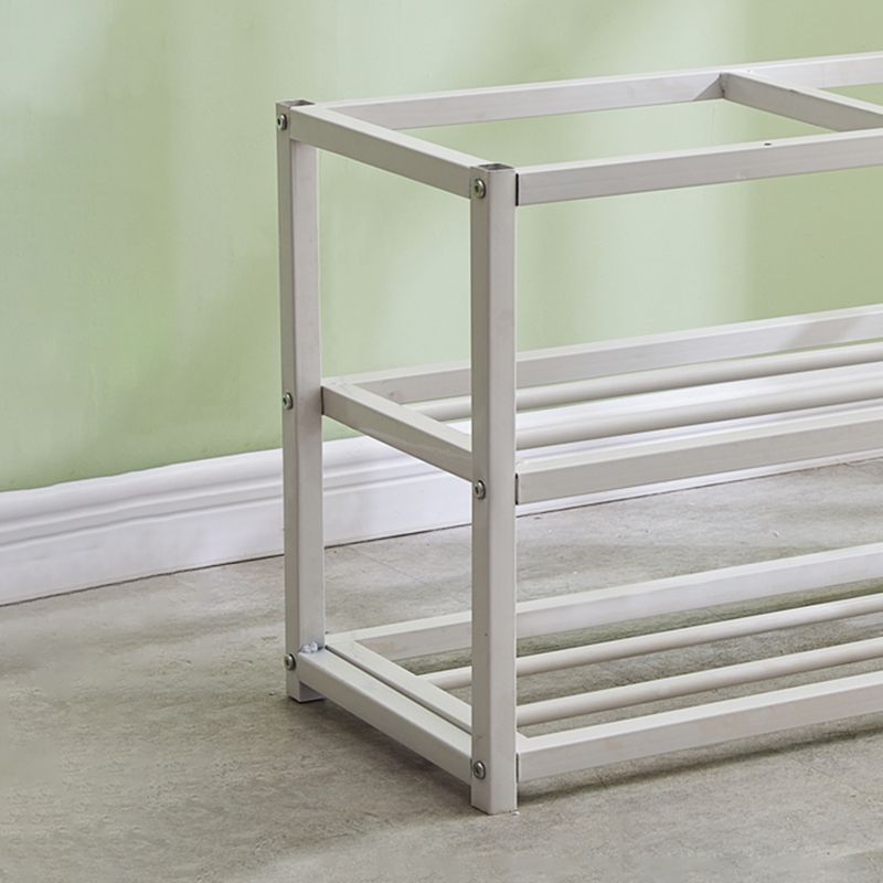 Contemporary Ottoman Faux Leather Upholstered Tufted Rectangle Ottoman with Bottom Rack Clearhalo 'furn' 'furn_ottomans_poufs' 'Furniture' 'Living Room Furniture' 'Ottomans & Poufs' 'ottomans_poufs' 1200x1200_d5a8d069-7eab-4f68-afcc-eed0cfdb859b