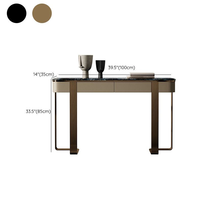 ホール用のステンレススチールブラケットを備えたモダンコンソールアクセントテーブル