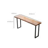 Moderna mesa de barra de 1/7 piezas Mesa de mostrador de madera rectangular con taburetes para café