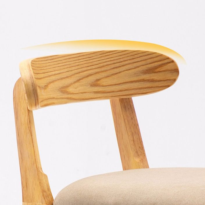 Scandinavian Milk Tea Shop Rubberwood Stool Matte Finish Upholstered Bar Stools Clearhalo 'Bar Furniture' 'Bar Stools' 'bar_stools' 'furn' 'furn_bar_stools' 'Furniture' 'furniture_bar_stools' 'Kitchen & Dining Furniture' 1200x1200_d5a9edfd-39c6-4254-b45b-b3bbe0ef6db2