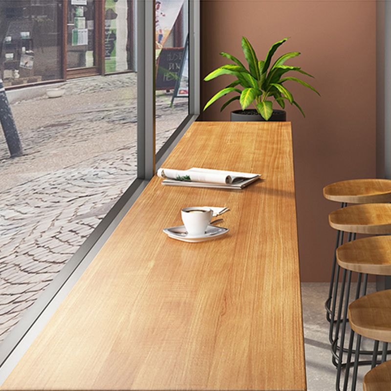 Industriële rechthoek tegen-hoog pubtafel Shop Sled Pub Bar Tabel in natuurlijk