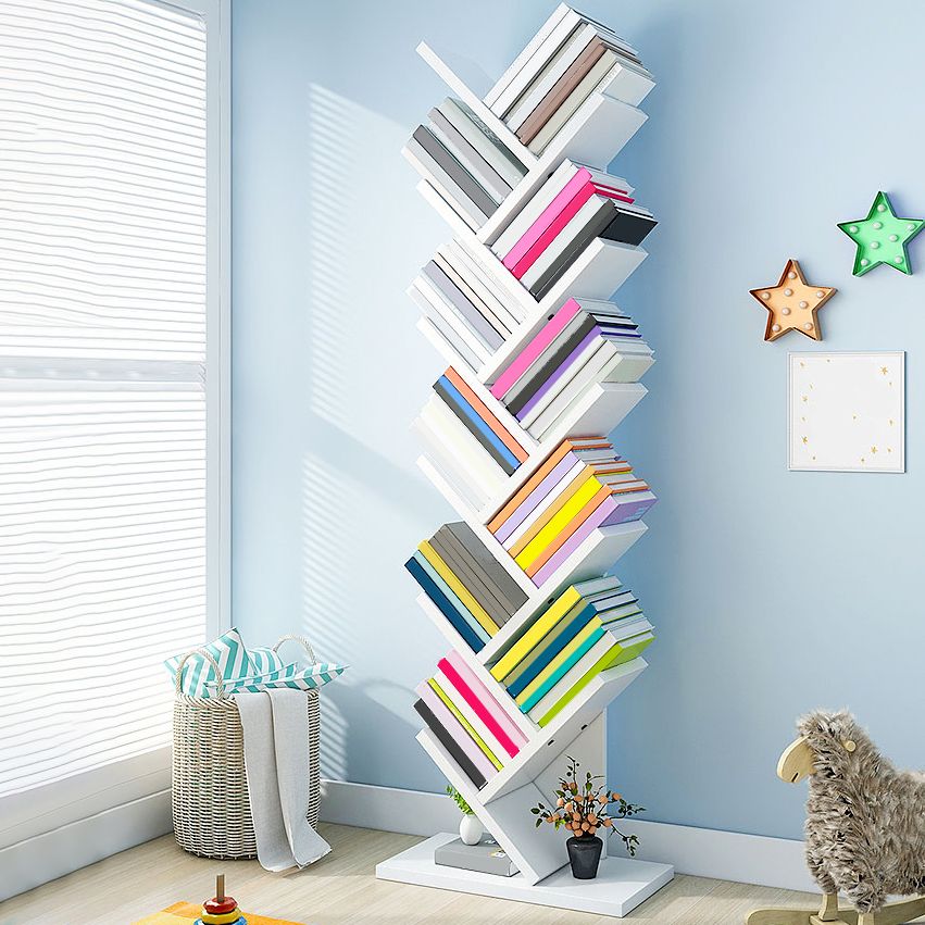 Modern Manufactured Wood Bookcase Open Bookshelf for Living Room