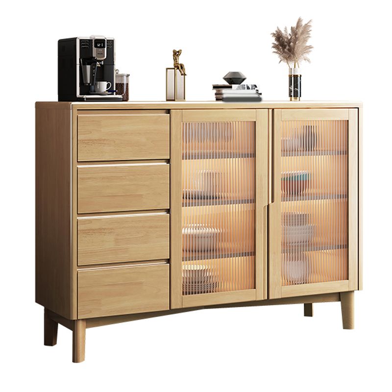 Table buffet en bois massif de style moderne.