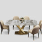 Set da pranzo moderno in pietra sinterizzata Set da pranzo da 1/2/5/6/7 pezzi per uso domestico