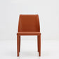 Matte Finish Solid Back Home Armless Chair Faux Leather Contemporary Dining Chair