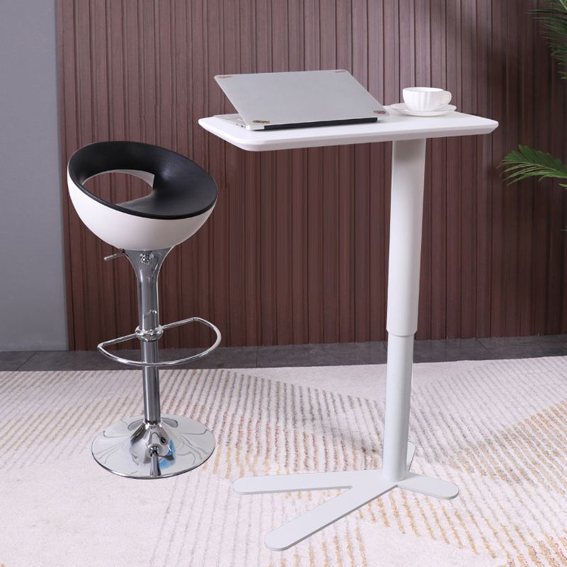 Industrial Metal Bar Table 23"x13" Rectangle Top Indoor Adjustable Height Bistro Table Clearhalo 'Bar Furniture' 'Bar Tables' 'bar_tables' 'furn' 'furn_bar_tables' 'Furniture' 'furniture_bar_tables' 'Kitchen & Dining Furniture' 'kitchen&dining_furn' 'kitchen' 1200x1200_d5ae9608-4a4b-4615-9f4d-6fe116af2276