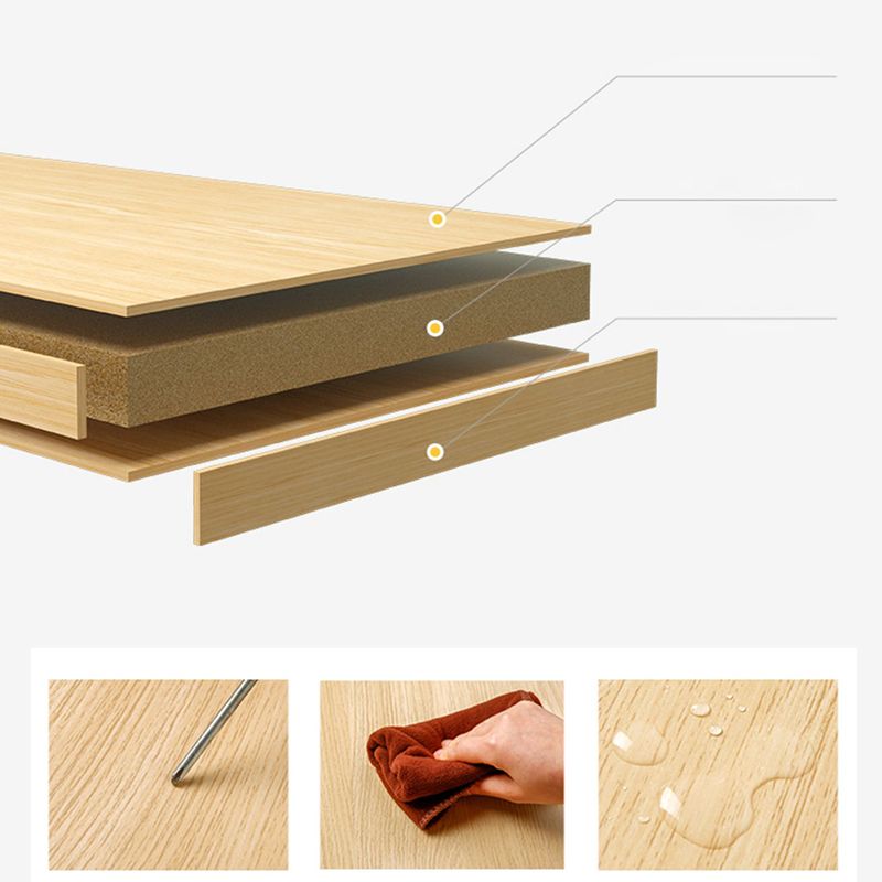 11.8 "De large étagère contemporaine fermée en bois naturel en bois naturel