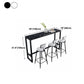Rectangle Bar Dining Table Modern Bar Dining Table with Trestle Base in Black Clearhalo 'Bar Furniture' 'Bar Tables' 'bar_tables' 'furn' 'furn_bar_tables' 'Furniture' 'furniture_bar_tables' 'Kitchen & Dining Furniture' 1200x1200_d5b3c0ef-5d93-4279-98b4-0fb9fd1ae8ce