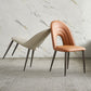 Contemporary Armless Dining Chairs Faux Leather Open Back Dining Side Chair