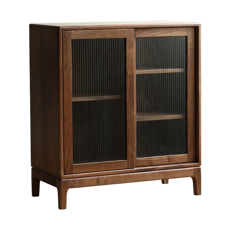 Mid-Century Modern Rectangle Accent Cabinet Solid Wood Brown Accent Cabinet Clearhalo 'Cabinets & Chests' 'cabinets_chests' 'furn' 'furn_cabinets_chests' 'Furniture' 'Living Room Furniture' 1200x1200_d5b595be-2dac-49ab-8a72-b2981fbe3323