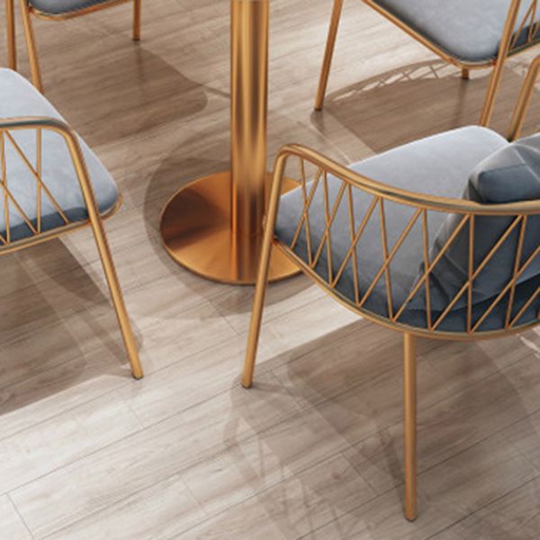 Glam Style Faux Marble Dining Set Round 1/2/3/4/5 Pièces Pièces Ensemble pour Utilisation à domicile