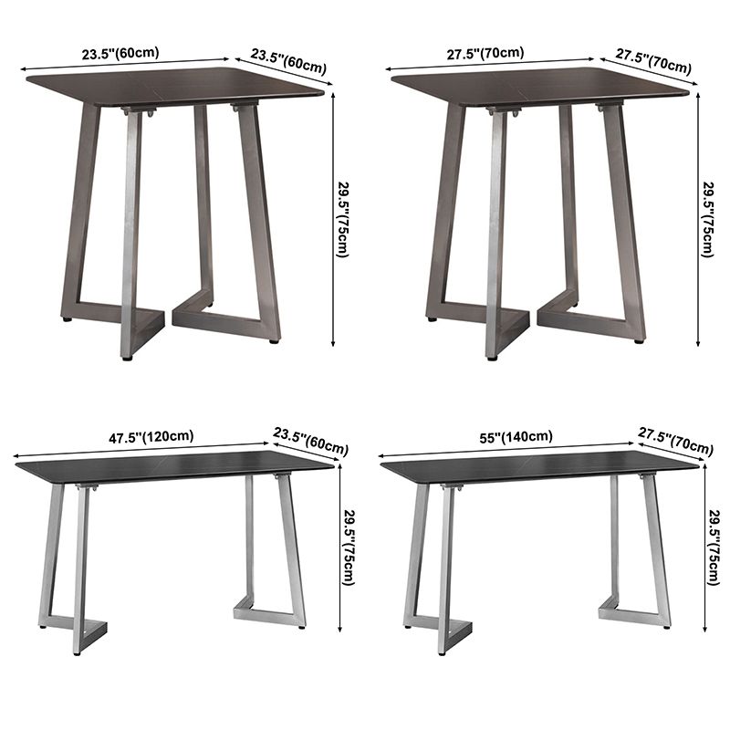 Industrial Dining Table Sintered Stone Dining Table with Black Double Pedestal Clearhalo ' dining_table' 'Dining Tables & Seating' 'Dining Tables' 'furn' 'furn_dining_table' 'Furniture' 'furniture_dining_table' 'Kitchen & Dining Furniture' 'kitchen&dining_furn' 'kitchen' 'kitchen_dining_table' 1200x1200_d5b600fe-a3d5-4146-96ca-aed761549cd2