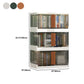 Urban Plastic/Acrylic Shelf Bookcase Folding Bookshelf with Doors