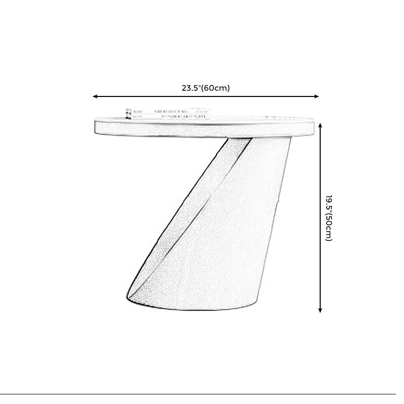 Grauer Couchtisch von Metal Craft mit kreisförmigem, verschachteltem Einzelfuß-Couchtisch