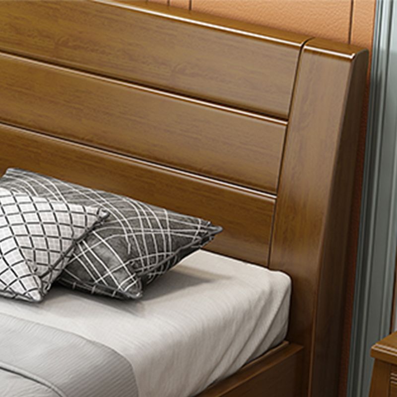 Traditional Pine Wood with Headboard Rectangular Panel Standard Bed Clearhalo 'Bedroom Furniture' 'Beds' 'furn' 'furn_beds' 'Furniture' 1200x1200_d5baad3a-9739-49fb-bc02-bf5291f07d83