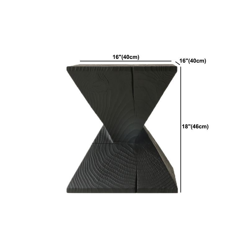 コンテンポラリースタイルのサイドエンドテーブル木製の台座ソファサイドアクセントテーブル