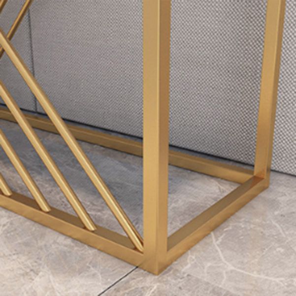 Mesa de consola de mármol de 12 "W Table de acento resistente al rectángulo