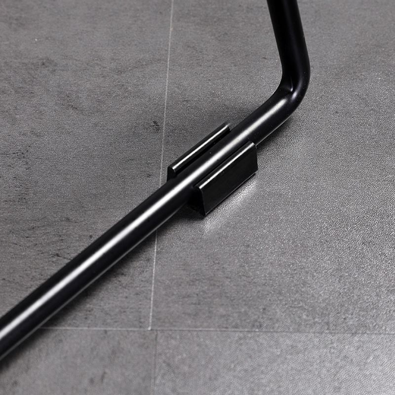 Contemporary Upholstered Backrest Armless Bar Stools with Metal Base