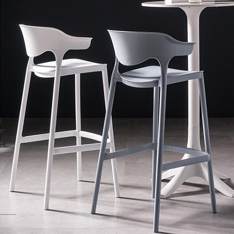 Industrial Low Back Counter Stool Plastic Counter Height Stools for Home Use Clearhalo 'Bar Furniture' 'Bar Stools' 'bar_stools' 'furn' 'furn_bar_stools' 'Furniture' 'Kitchen & Dining Furniture' 1200x1200_d5be388a-cbf9-46a4-af72-9382d2d832ef