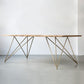 Wood Top Dining Table Industrial Rectangle Table with Double Pedestal Base Clearhalo 'Dining Tables & Seating' 'Dining Tables' 'dining_table' 'furn' 'furn_dining_table' 'Furniture' 'furniture_dining_table' 'Kitchen & Dining Furniture' 'kitchen' 'kitchen_dining_table' 1200x1200_d5bfa244-7d41-4ce0-95fb-6fe03ab33bef